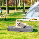 Foldable Waterproof Dog Beds for Medium Dogs - Outdoor Orthopedic Dog Bed with Washable Removable Cover,