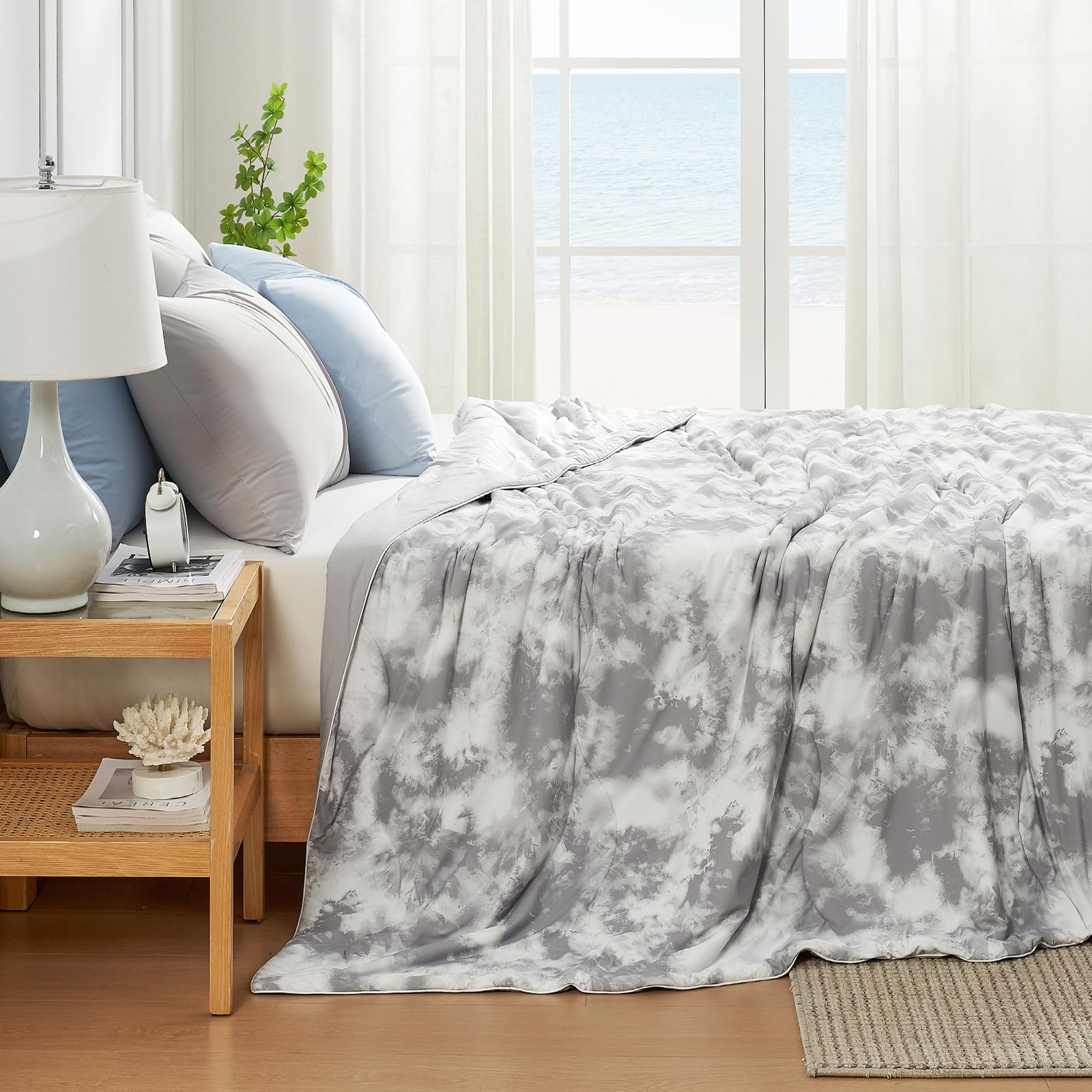Cooling Comforter Queen Size, Cooling Blankets for Hot Sleepers and Night Sweats