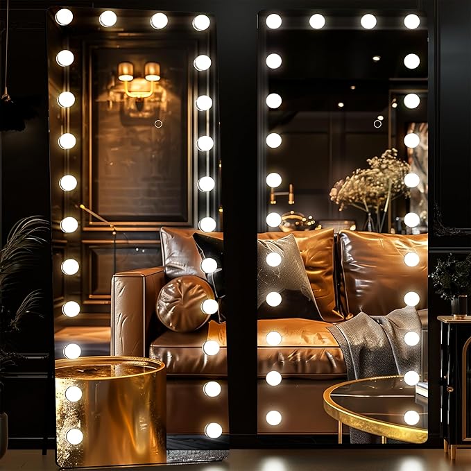 Full Length Mirror with Lights,  Led Standing Mirror
