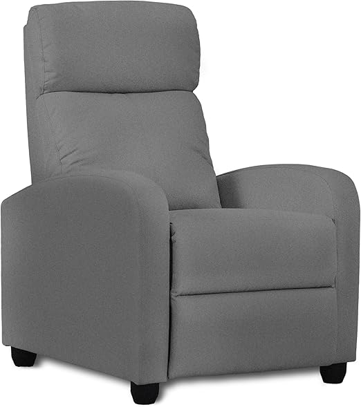 Recliner Chair for Adults, Fabric Small Recliner Home Theater Seating, Adjustable Modern