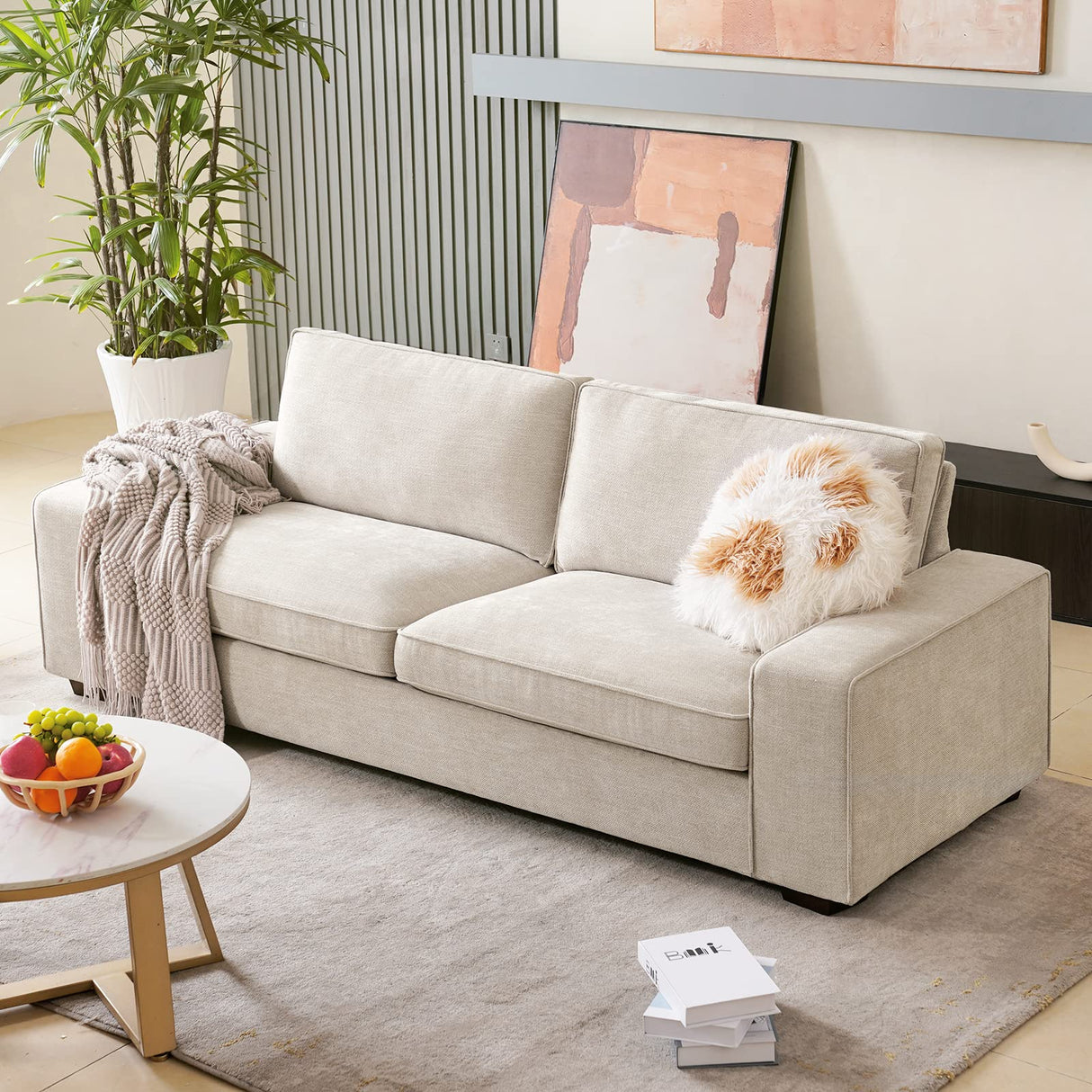 Modern Sofas Couches for Living Room, Loveseat Sofas & couches with Removable Sofa