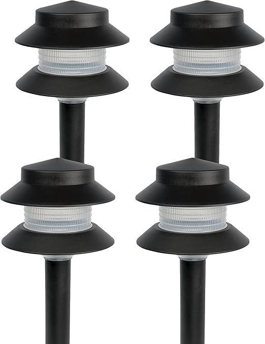 Lumen Modern 2-Tier Low Voltage Path Light