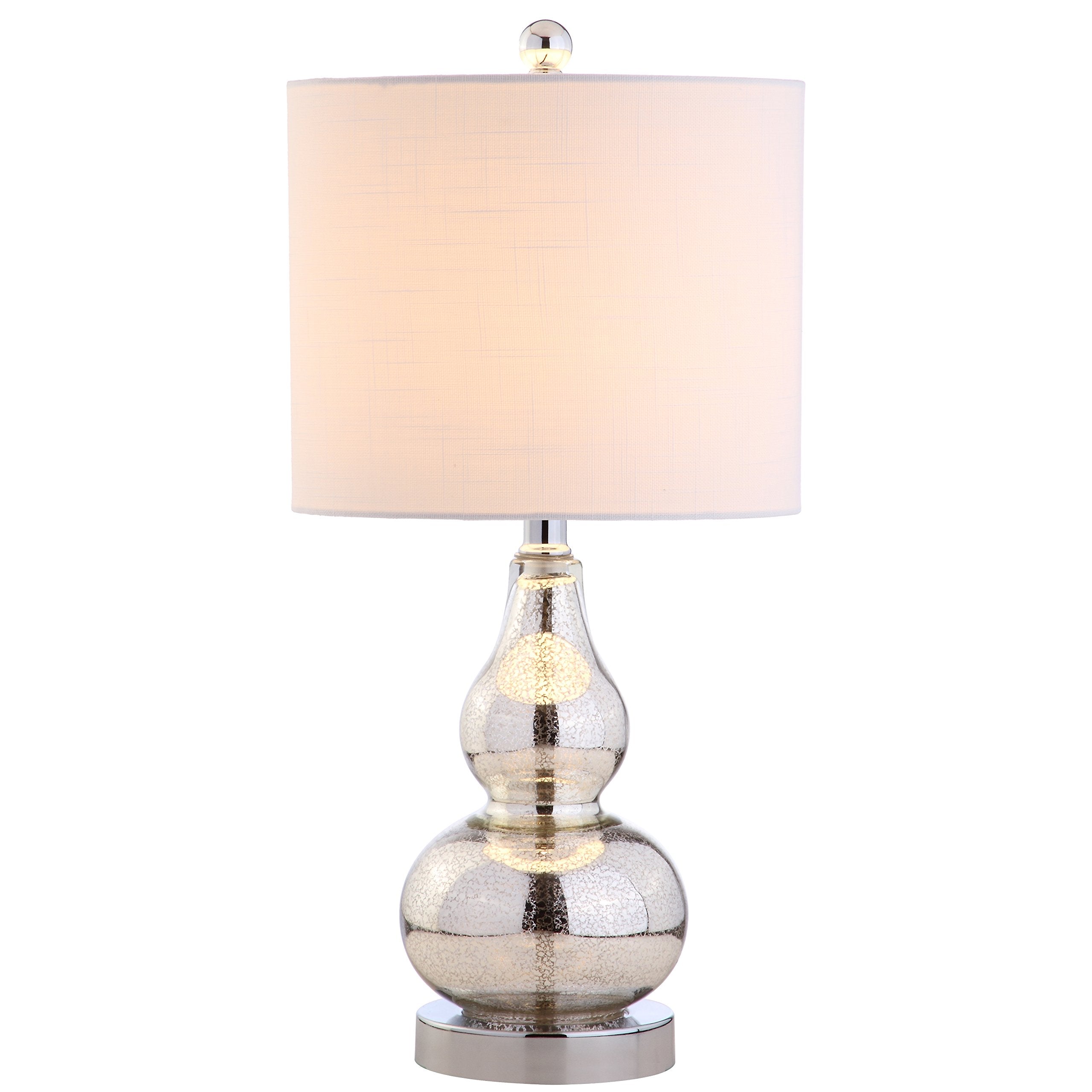 YL1028C Anya 20.5" Mini Glass LED Table Lamp, Transitional, Glam, Midcentury, Modern