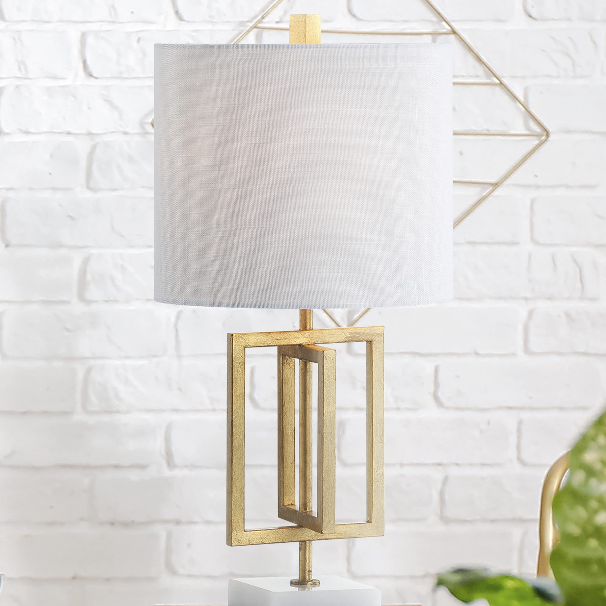 JYL1039A Anya 20.25" Metal/Marble LED Table Lamp Glam Contemporary Modern