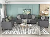 3 Piece Sectional Sofa Couch for Living Room,Modern Button Tufted Sectional Couch Set