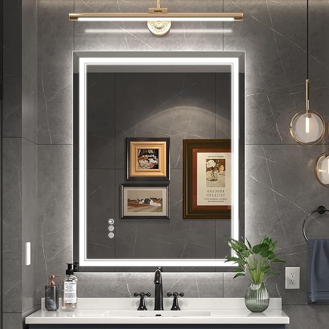 Led Mirror for Bathroom with Front Light and Backlit