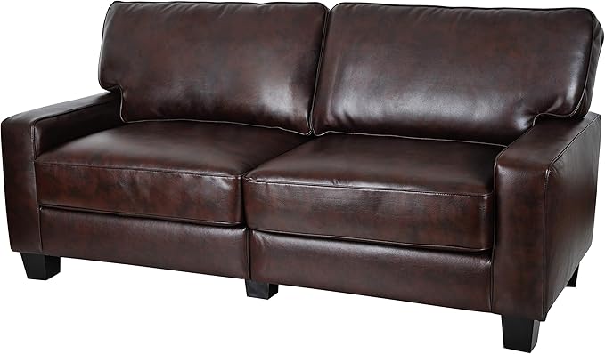 Palisades 61" Track Arm Sofa, Easy Care Polyester, Soft Pillow Back, Pocket Coil Seat