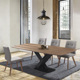 Everett Dining Table, Matte Black, 87 x 30 x 43.5