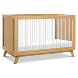 Otto 3-in-1 Convertible Crib in Honey with Acrylic Slats, Greenguard Gold Certified