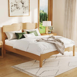 Queen Bed Frame with Headboard and Storage