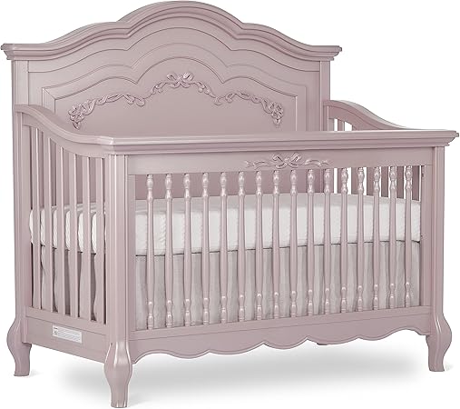 Aurora 5-In-1 Convertible Crib In Ivory Lace, Greenguard Gold Certified