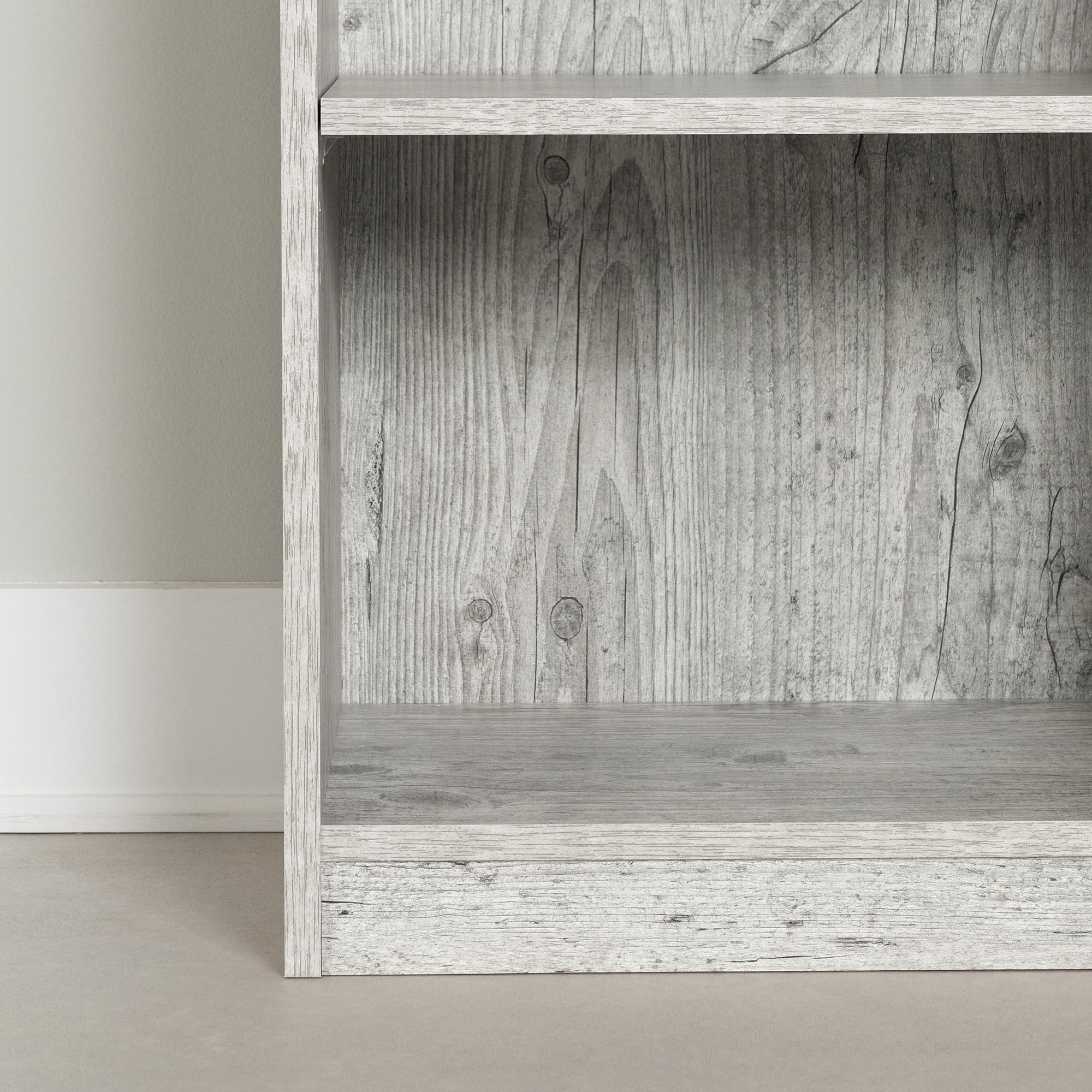 Axess 5-Shelf Narrow Bookcase Seaside Pine, Contemporary