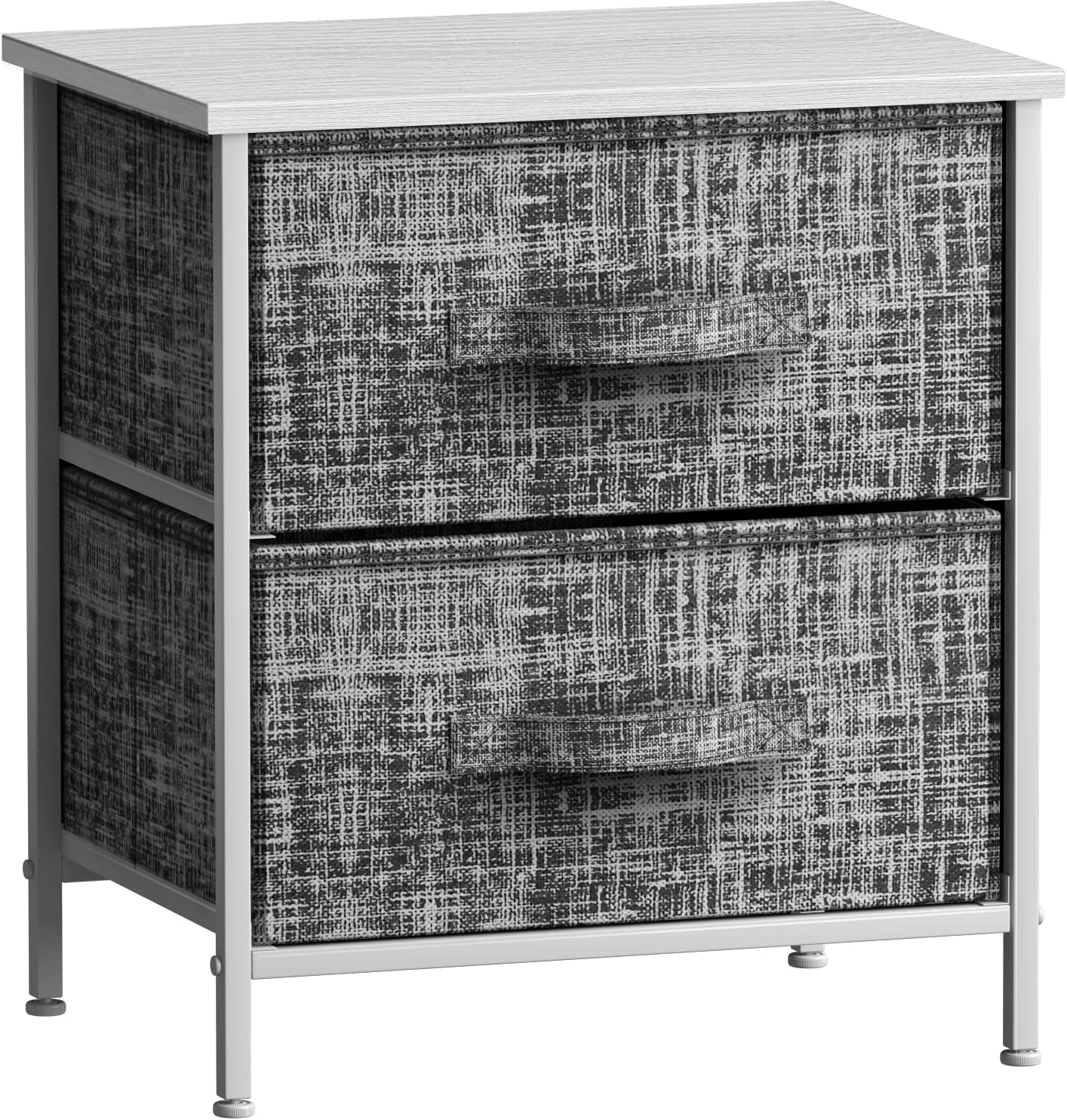 Nightstand with 2 Drawers - Bedside Furniture End Table Night Stand