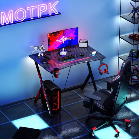 Gaming Desk 31 inch, Small Gaming Desk for Kids, Gift Idea, PC Computer Desk, Home