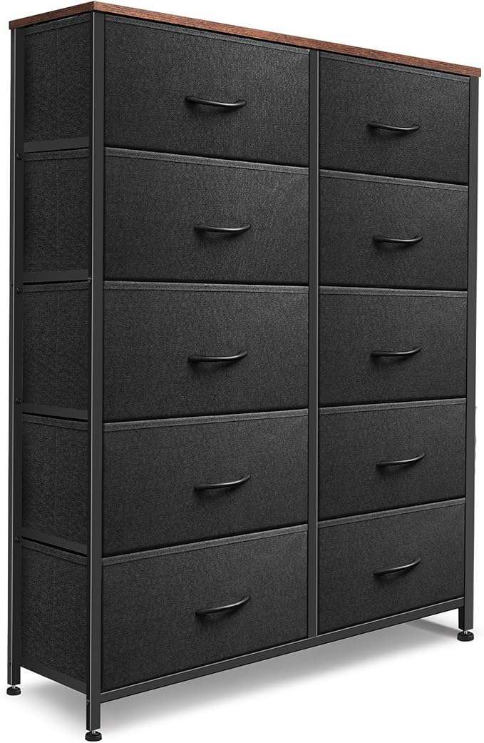 Dresser for Bedroom with 5 Drawers, Chest of Drawers, Storage Drawers Organizer Unit