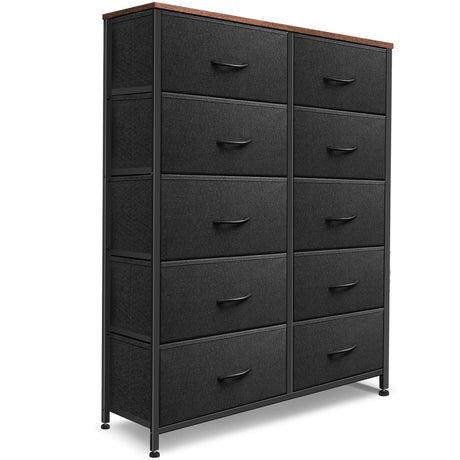 Dresser for Bedroom with 10 Drawers, Chest of Drawers, Storage Drawers Organizer Unit,