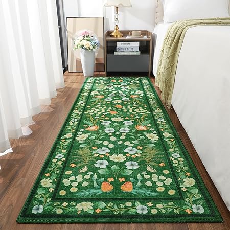 Rugs for Bedroom Living Room 4x6 Washable Boho Area Rug, Shag Non Slip