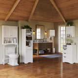 Ashland 1-Door, 3-Drawer Floor Cabinet, One Size, White