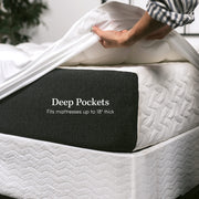 Pillow Top Queen Mattress Topper for Back Pain Relief - Cooling Queen Mattress