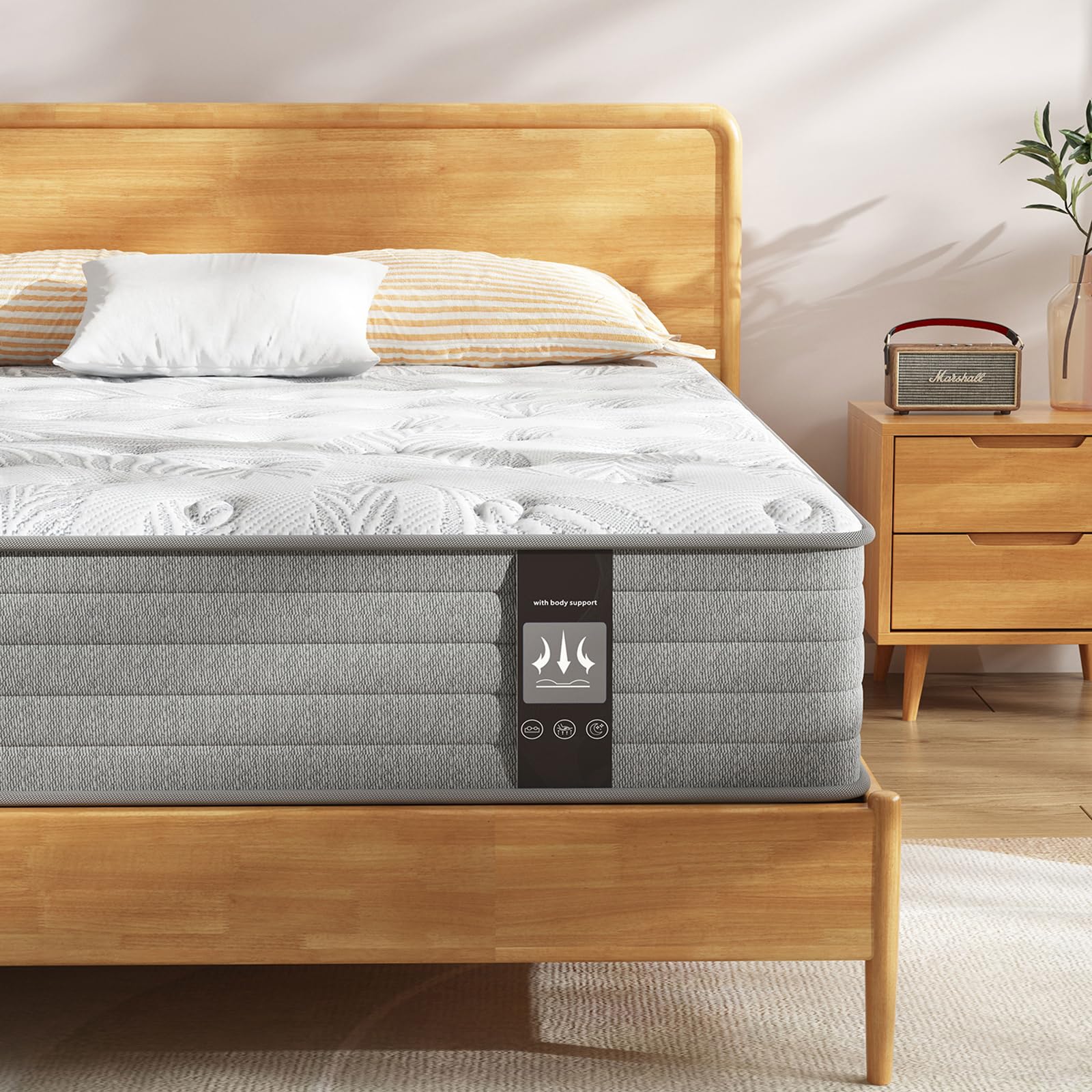 Twin XL Size Mattress in a Box 12in Twin XL Mattress Medium Firm Memory Foam Mattress Colchones