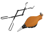 26-Inch Campfire Fireplace Tongs and Wood Fireplace Bellows Leather Fire