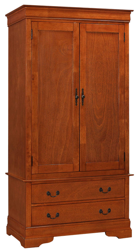 Louis Phillipe 2 Drawer Armoire in Oak