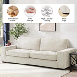 Sofa Couch, 88" Chenille Loveseat for Living Room, 3 Seater Lounge Sofa