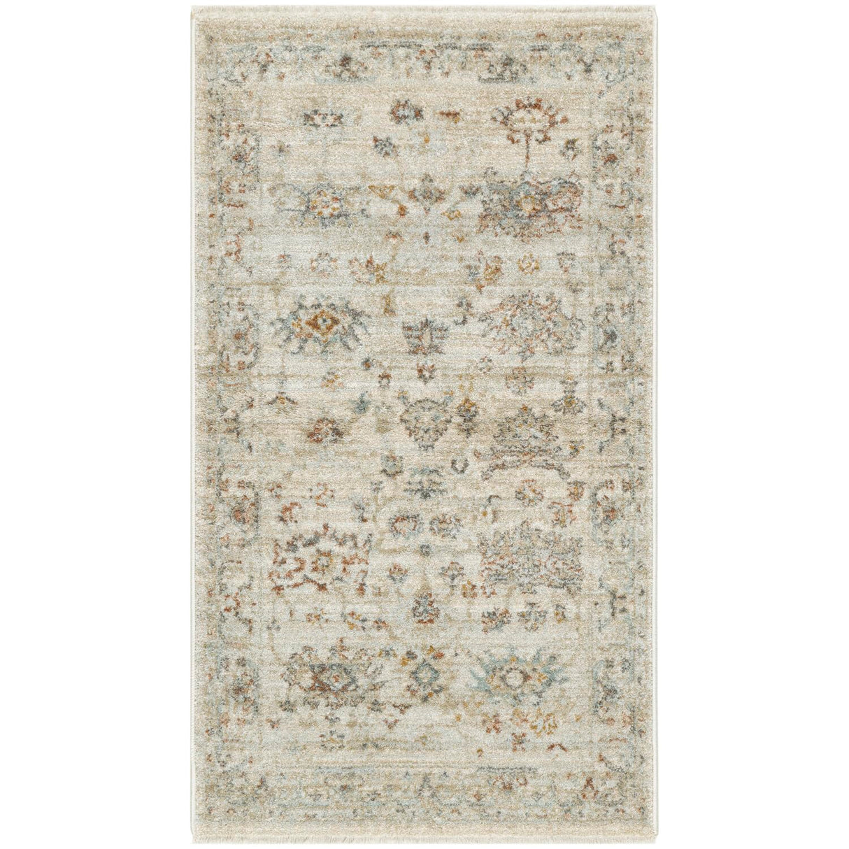 Nourison Traditional Home Traditional Beige 2'6" x 4'6" Area -Rug, Easy -Cleaning, Non Shedding, Bed Room, Living Room, Dining Room, Kitchen (3x5)