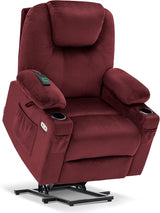 Medium Power Lift Recliner Chair Sofa with Massage and Heat for Elderly, 3 Positions