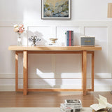 59.05" Wood Console Table for Entryway, Modern Entryway Table Sofa Table Behind The Couch