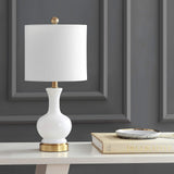 YL4033A-SET2 Set of 2 Table Lamps Cox 22" Glass/Metal LED Table Lamp Contemporary