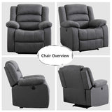 Classic Power Recliner Chair, Oversized Electric Overstuffed Chair with Soft Cushion