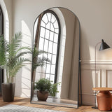 Arched Full Length Mirror Floor Mirror Standing or Leaning, Bedroom Mirror Dressing