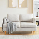 Sofa with Deep Seats, 65" Mid Century Modern Sofa