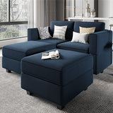 Sofa Velvet Sofa for Living Room Blue