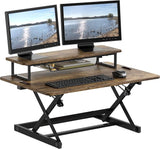 36-Inch Height Adjustable Standing Desk Sit to Stand Riser Converter Workstation