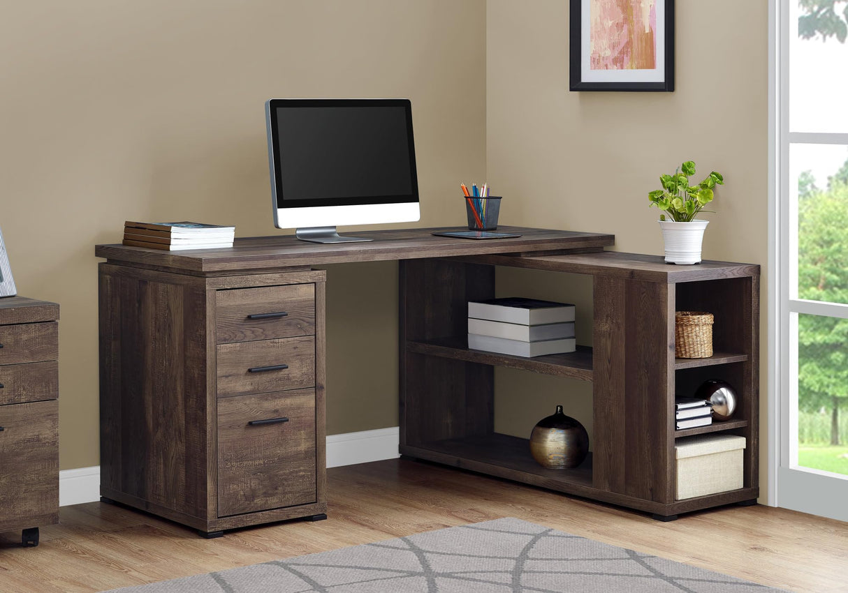 Computer Desk L-Shaped Corner Desk with storage - Left or Right Facing