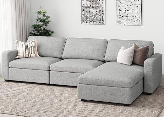 Oversized Modular Sectional Sofa with Storage Seats L Shaped Couch