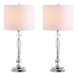 JYL2047A-SET2 Set of 2 Table Lamps Victoria 27" Crystal LED Table Lamp Modern Contemporary