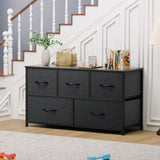 5 Dresser for Bedroom, Fabric Dresser with 5 Drawers, Chest of Drawers for Closet