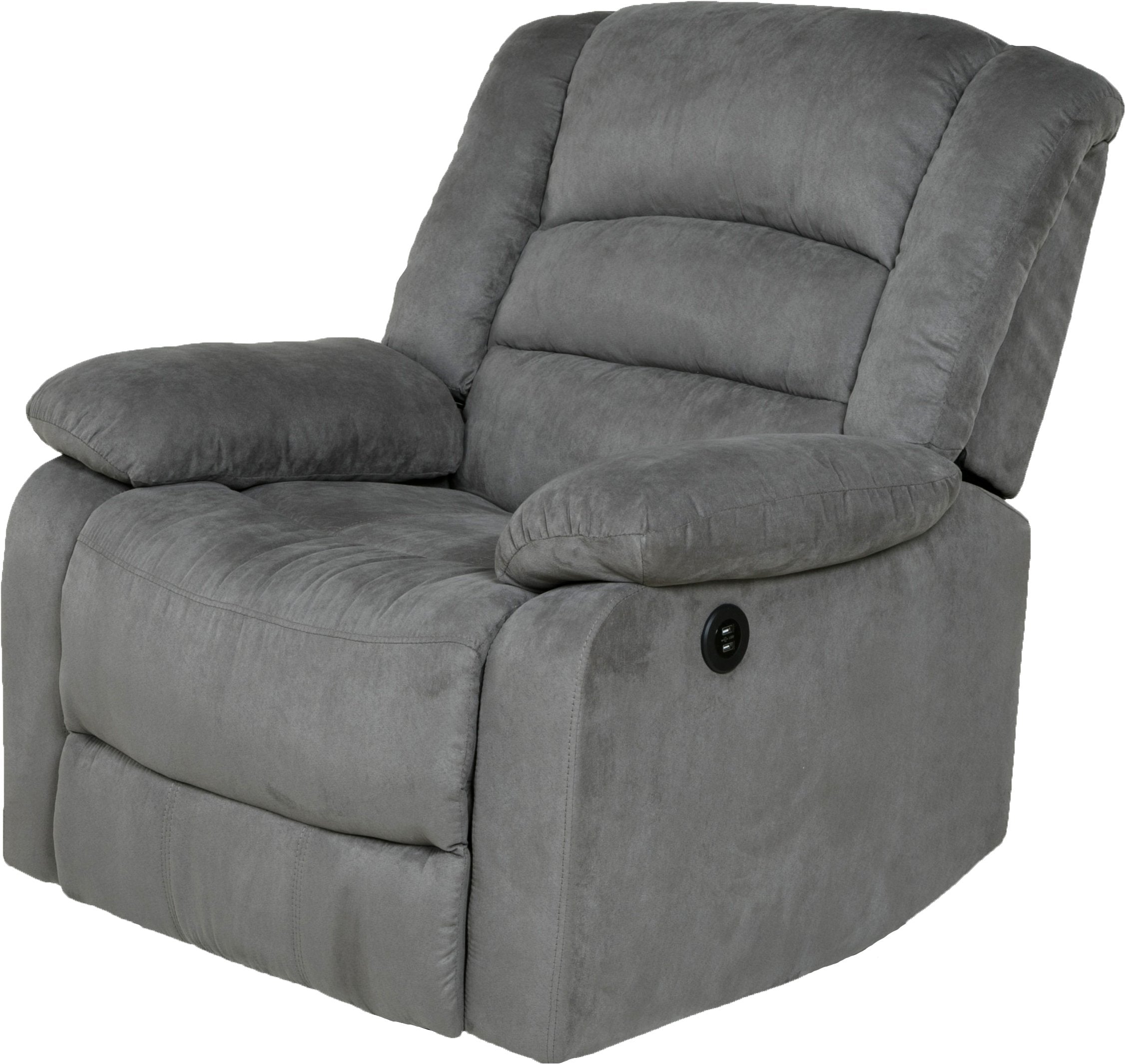 Relaxzen Massage Recliner Chair – Heat, USB, & Remote-Controlled Vibration