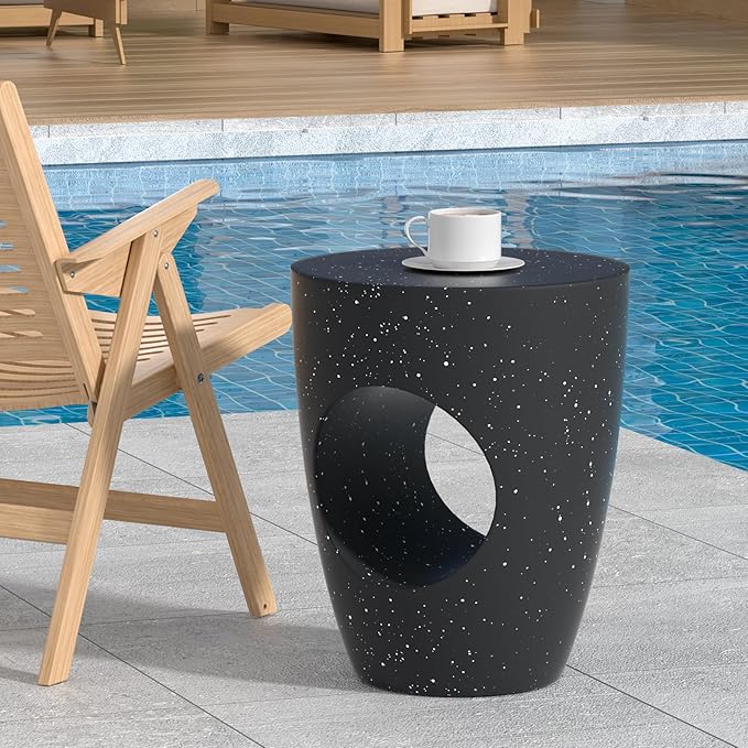 Pool Side Table，Outdoor Side Table, Concrete End Table