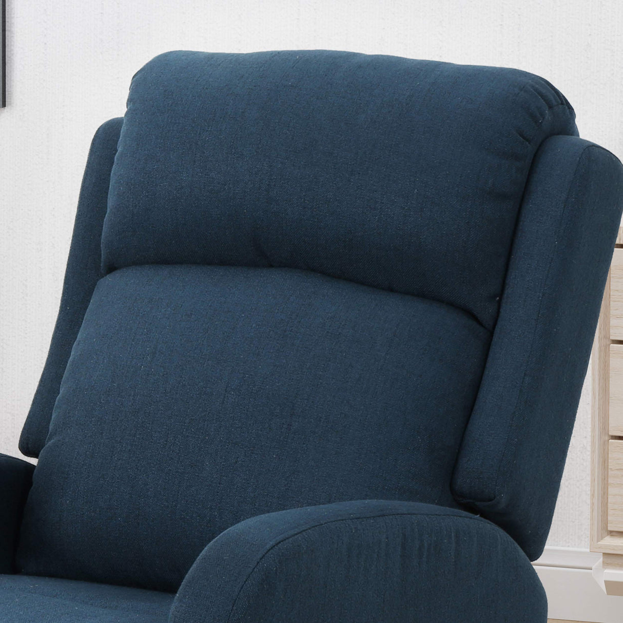 Avaa Recliner, Navy Blue + Black