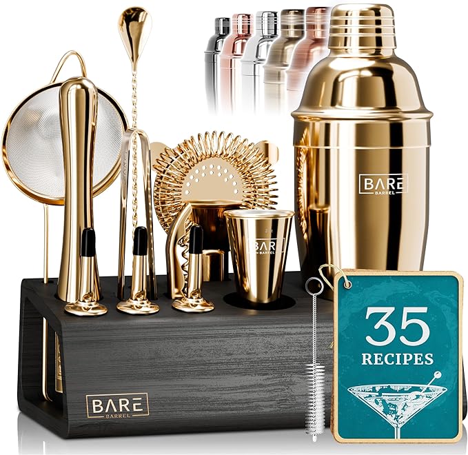 Mixology Bartender Kit Bar Set | 14-Piece Cocktail Shaker Set