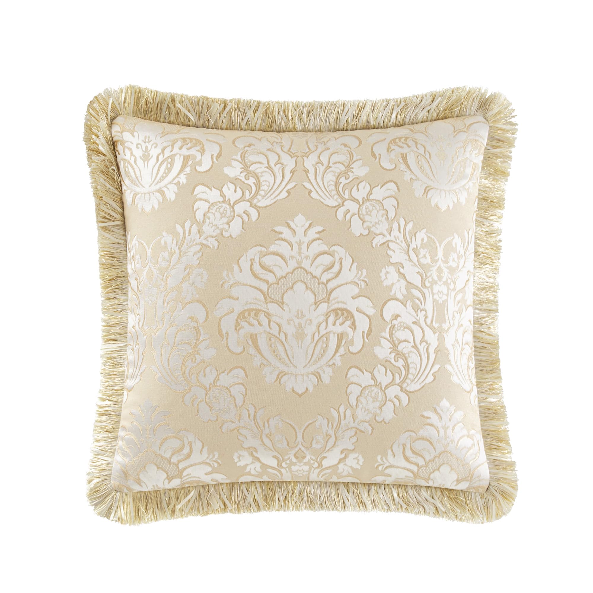 9-Piece Damask Comforter Set - Jacquard Medallion Floral Bedding Queen