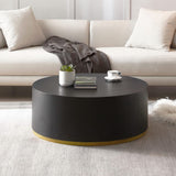 Black Coffee Table Side Table End Table for Living Room