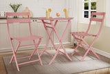 3-Piece Patio Bistro Set Folding Bistro Table and 2 Chairs Outdoor Furniture Sets