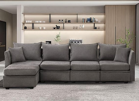 Modular Sectional Sofa, Convertible L Shaped Sofa Couch with Storage