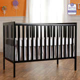 Synergy 5-In-1 Convertible Crib In Black, Greenguard Gold Certified