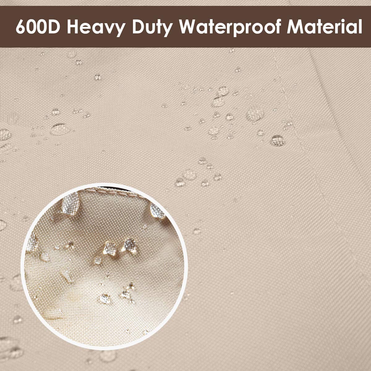 Round Patio Furniture Covers, 100% Waterproof Outdoor Table Chair Set Covers,